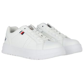 White Logo Trainers