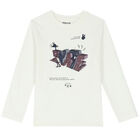 Boys Navy & White Skate Long Sleeve Top ( 2-Pack ), 1, hi-res