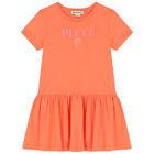 Girls Coral Logo Dress, 2, hi-res