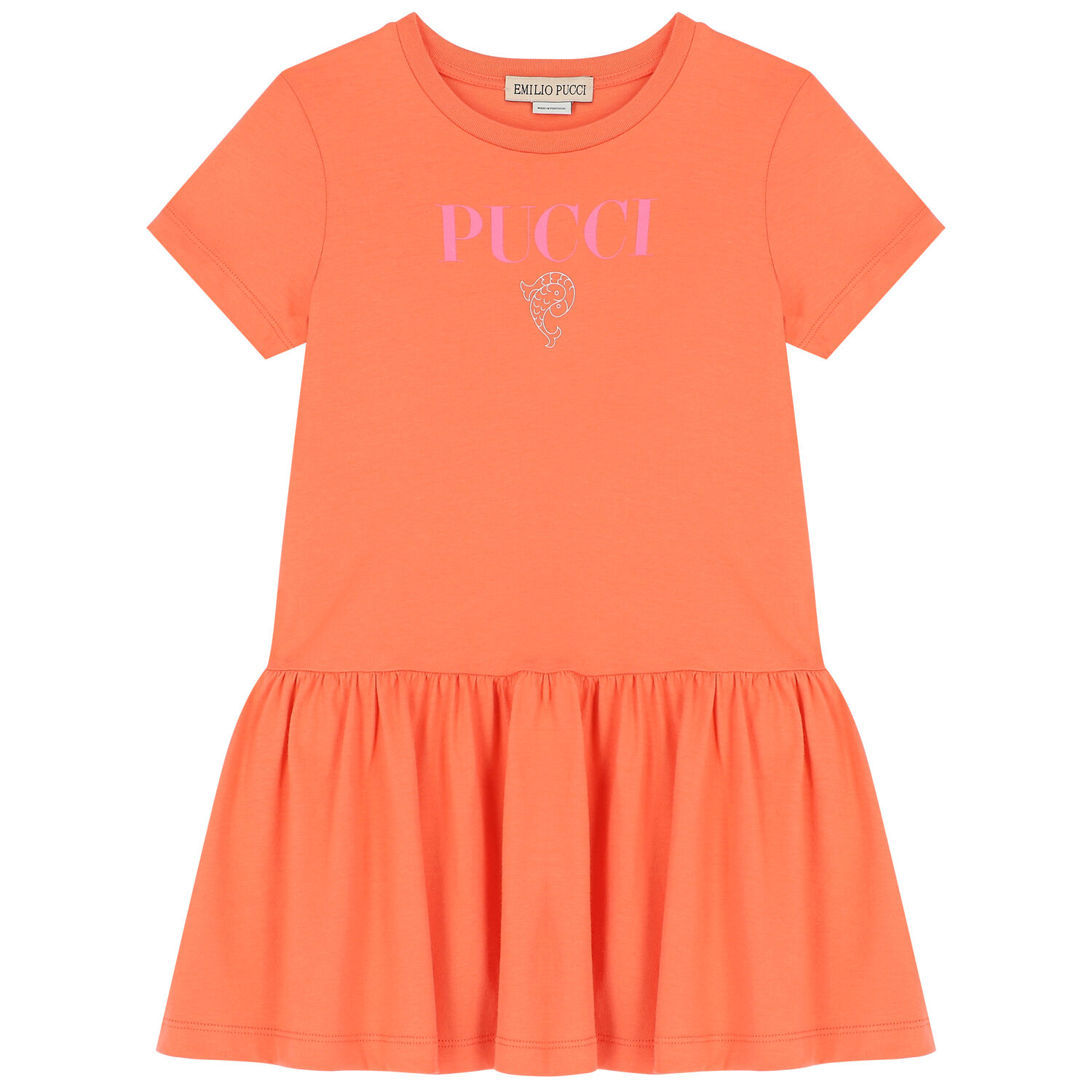 Girls Coral Logo Dress, 2, hi-res