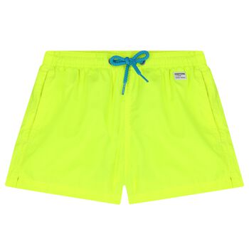 Boys Neon Yellow Swim Shorts