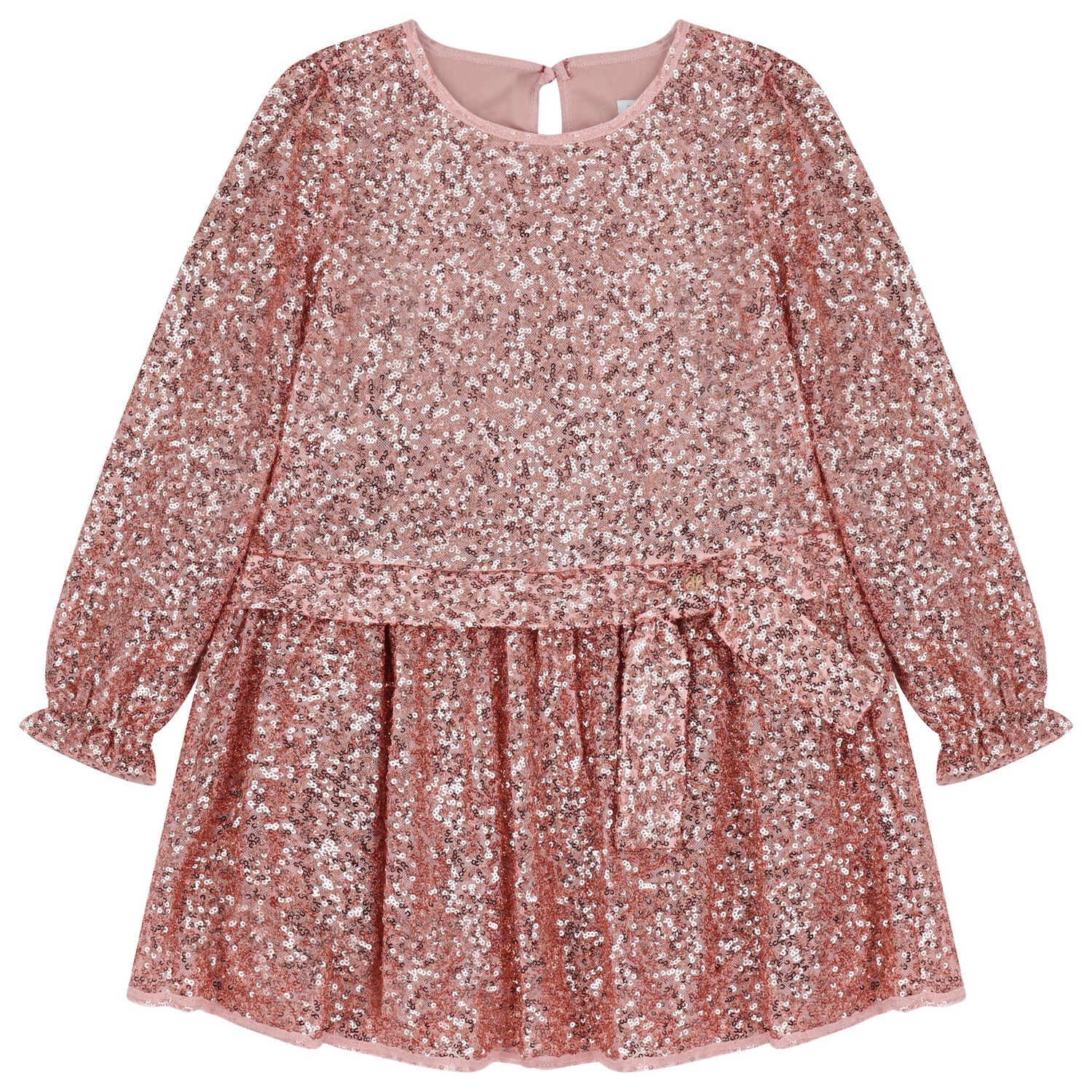 Girls Pink Embellished Dress, 1, hi-res