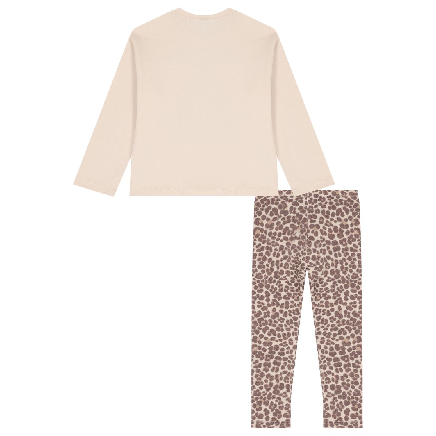Girls Ivory & Beige Leggings Set, 1, hi-res