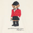 Girls Ivory Polo Bear Sweatshirt, 1, hi-res