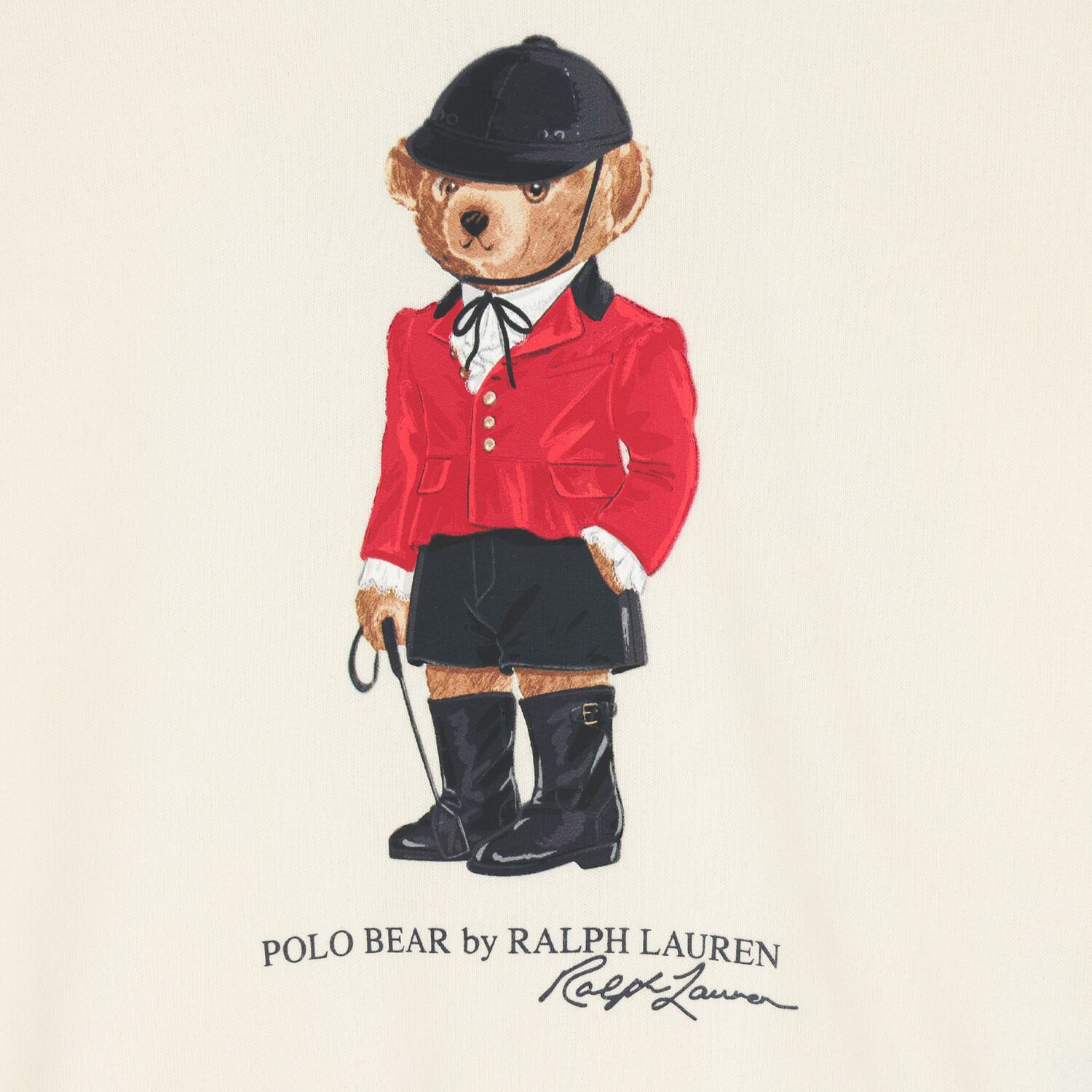 Girls Ivory Polo Bear Sweatshirt, 1, hi-res
