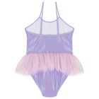 Girls Purple & Pink Swimsuit, 1, hi-res