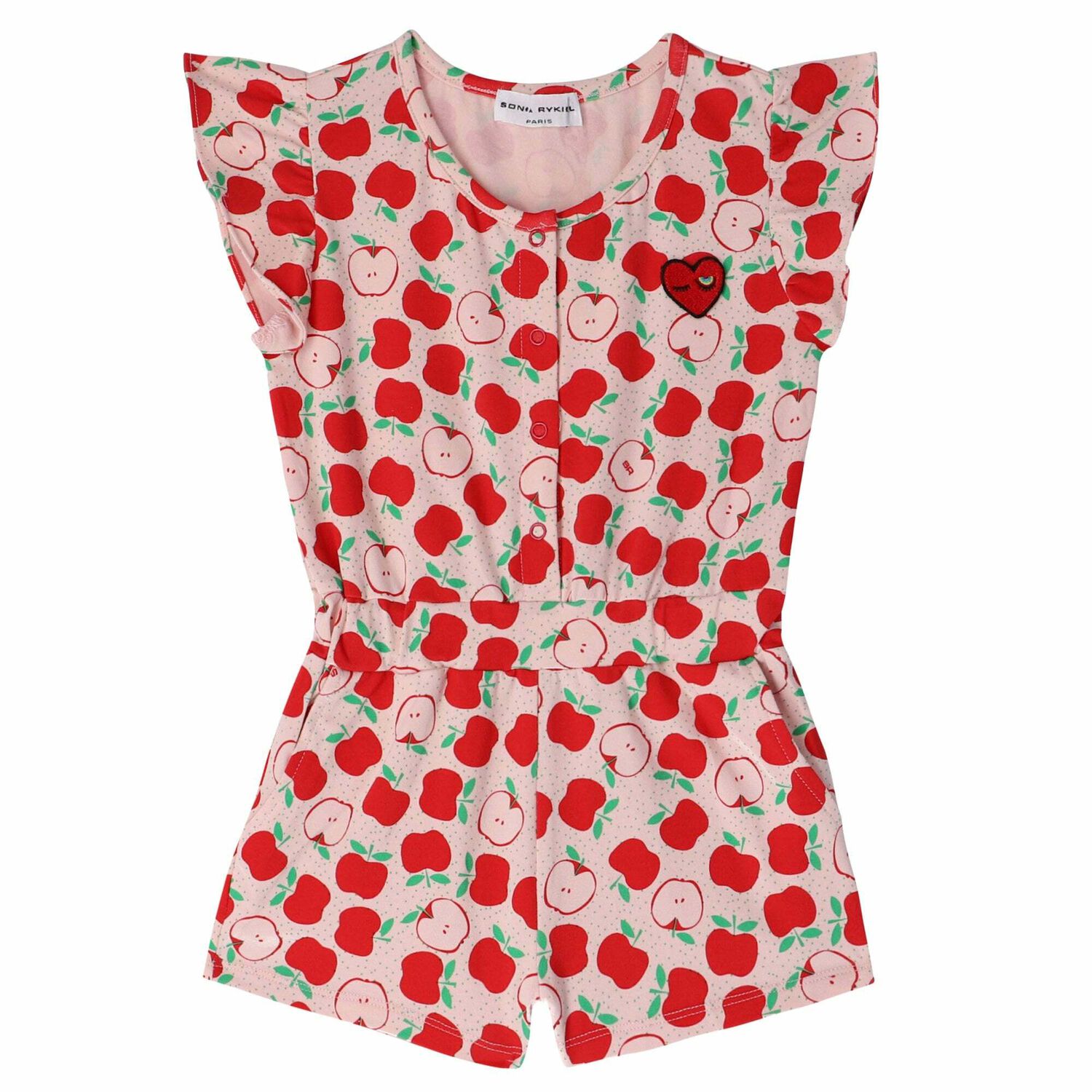 Girls Pink & Red Elmo Playsuit, 1, hi-res