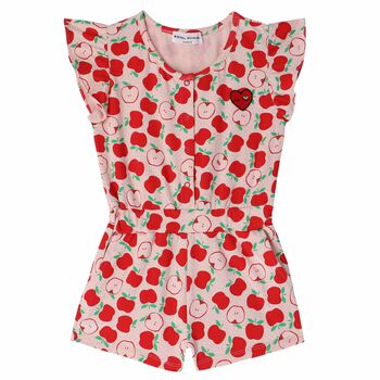 Girls Pink & Red Elmo Playsuit