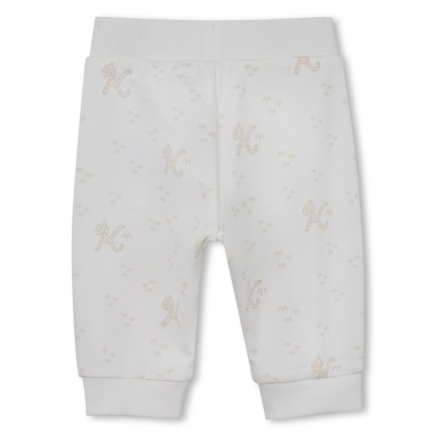 Younger Ivory & Beige Tiger Logo Tracksuit Set, 1, hi-res