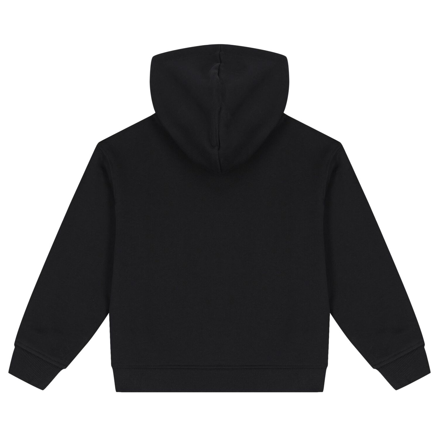 Boys Black Logo Hooded Top, 1, hi-res image number null