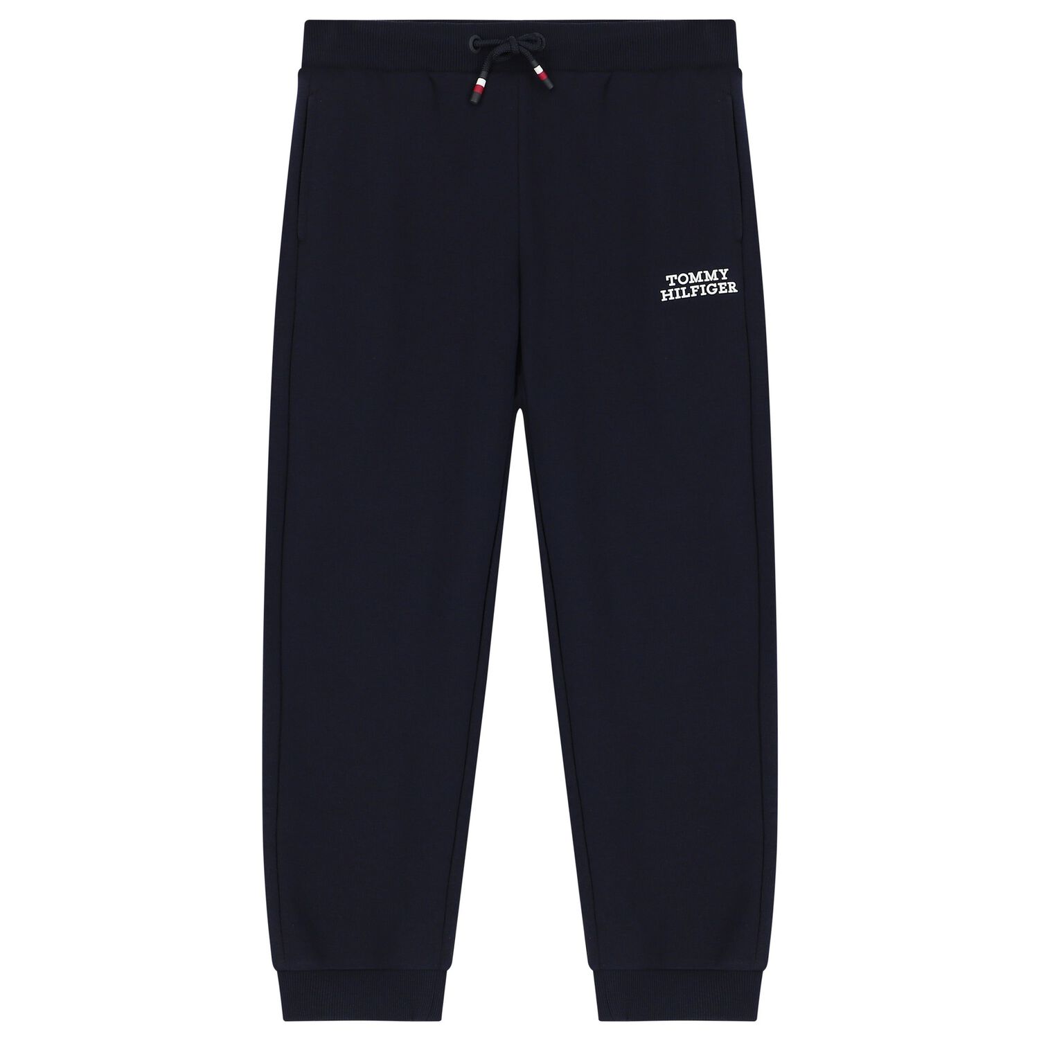 Boys Navy Blue Logo Joggers, 1, hi-res