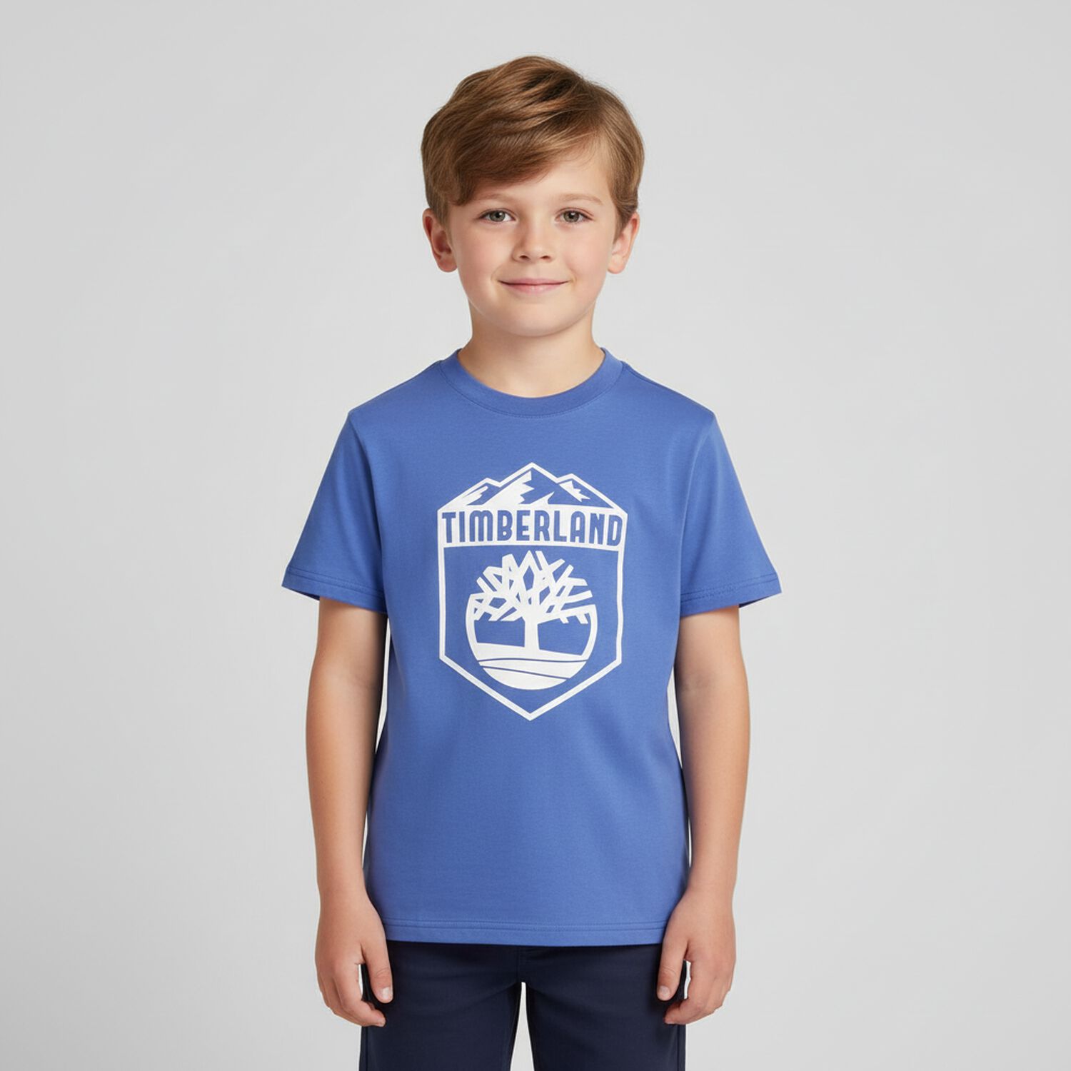 Boys Blue Logo T-Shirt, 1, hi-res
