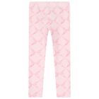 Girls Pink Bow Leggings Set, 1, hi-res