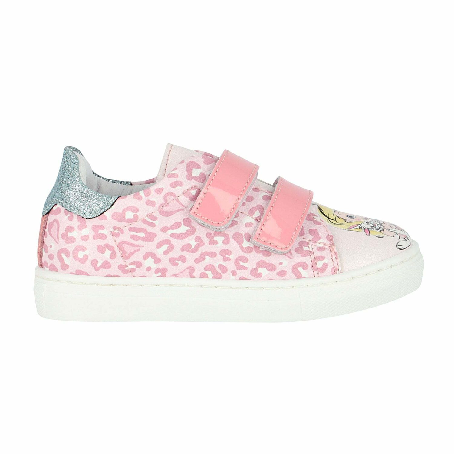 Girls Pink Disney Trainers, 1, hi-res image number null