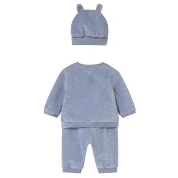 Baby Boys Blue Animals Tracksuit Set
