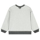 Boys Grey Logo Reversible Sweatshirt , 1, hi-res