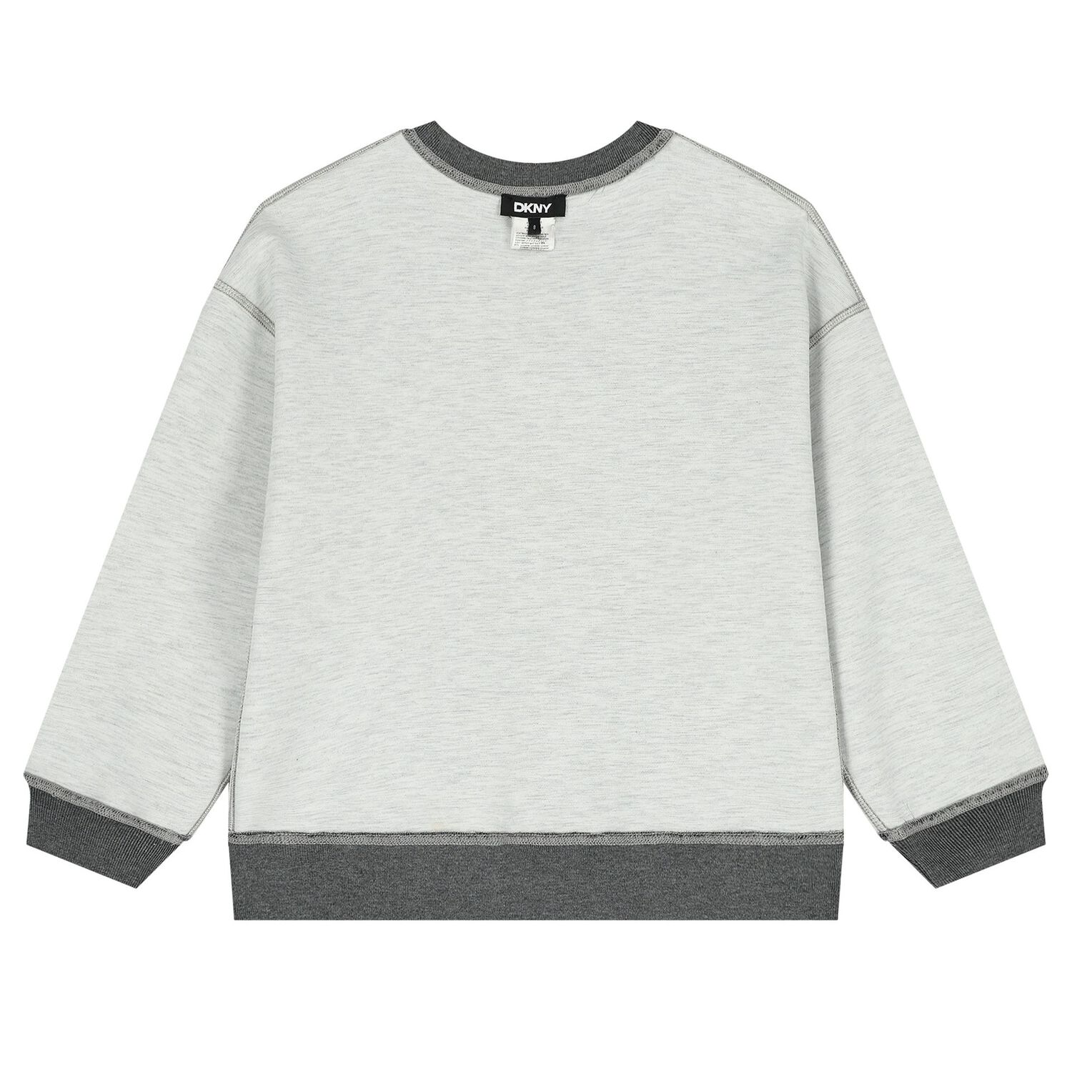 Boys Grey Logo Reversible Sweatshirt , 1, hi-res