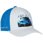 Boys White & Blue Logo Cap, 1, hi-res