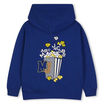 Boys Blue Popcorn Logo Hooded Top