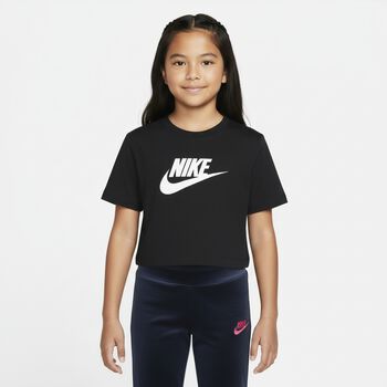 Girls Black & White Logo T-Shirt, 1 Girls Black & White Logo T-Shirt