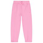 Girls Pink Logo Joggers, 1, hi-res