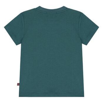 Younger Boys Green Logo T-Shirt