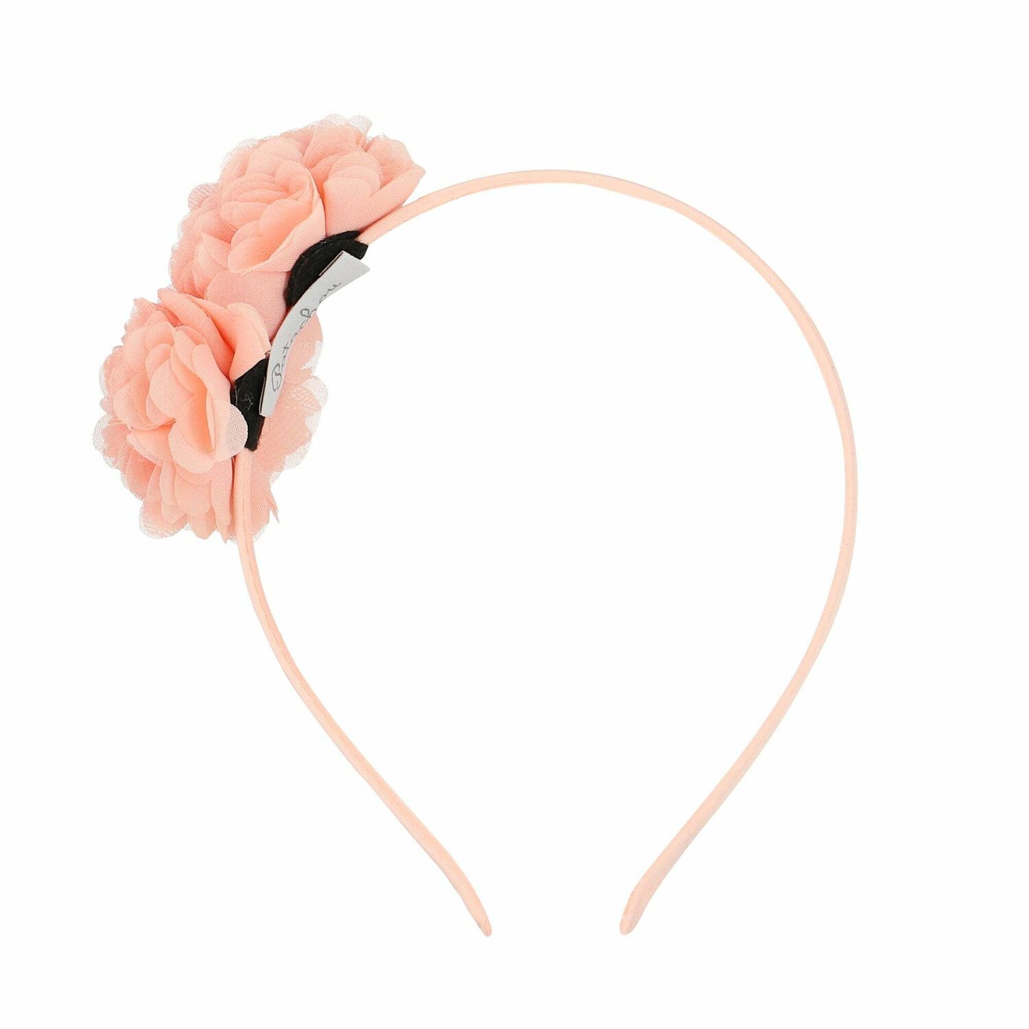 Girls Pink Flower Headband, 1, hi-res
