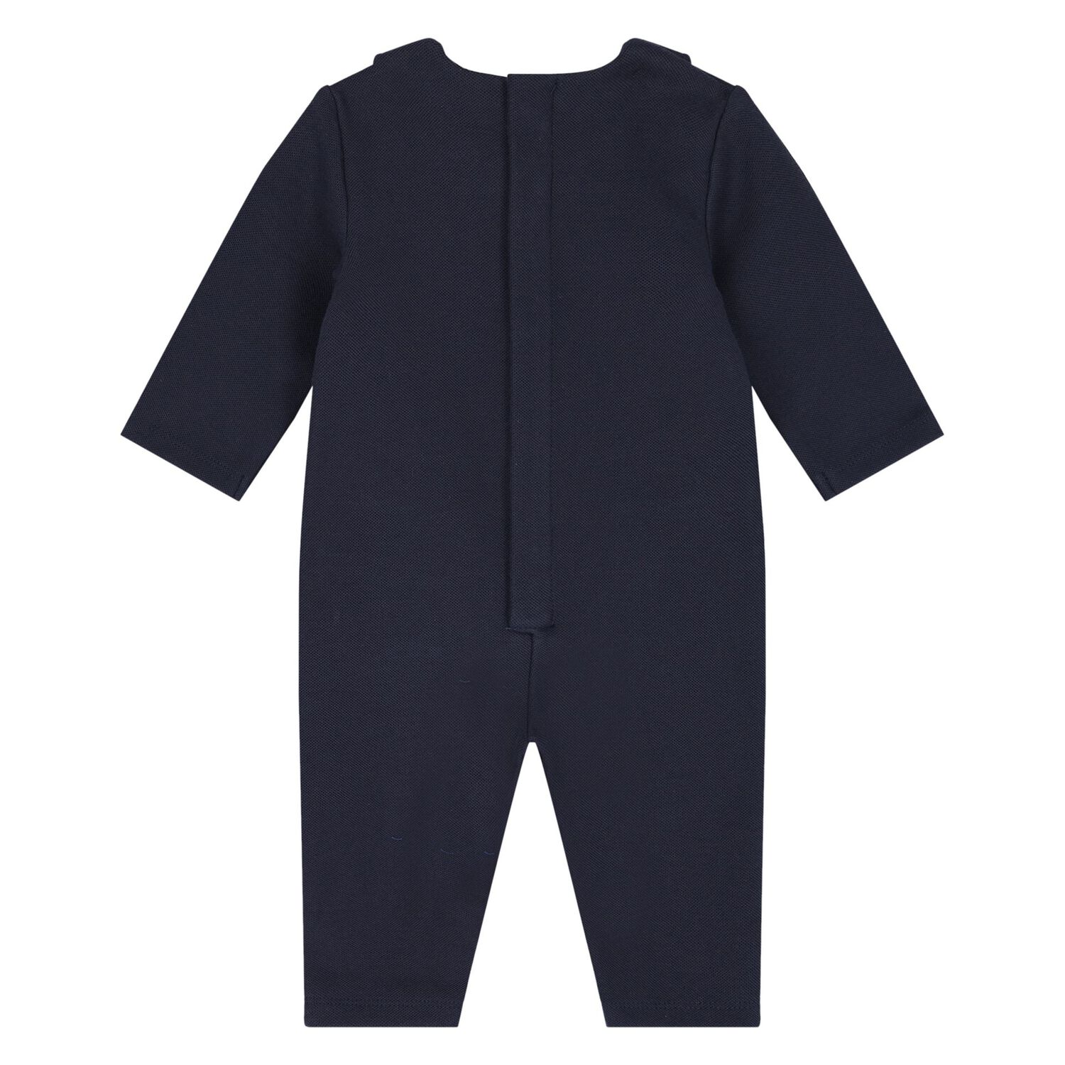 Baby Boys Navy Blue Romper Suit, 1, hi-res