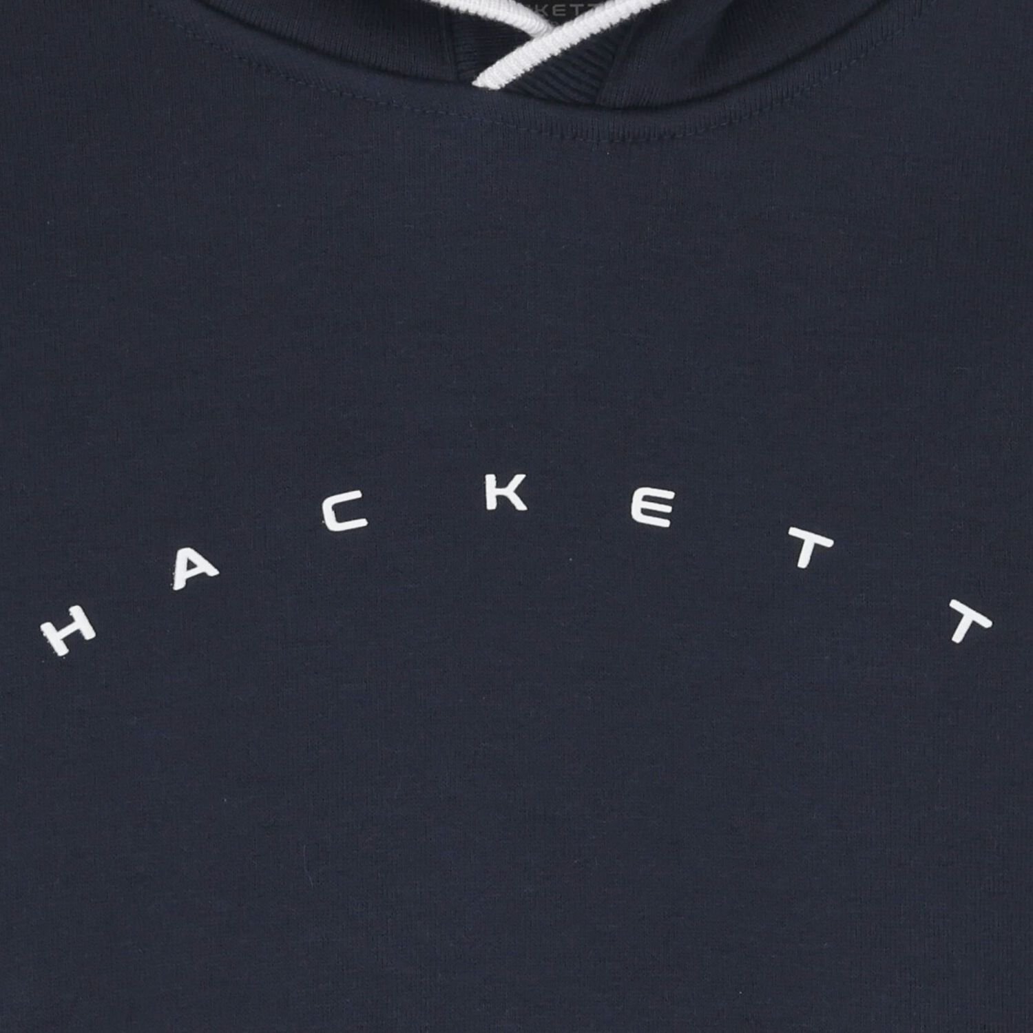 Boys Navy Blue Logo Hooded Top, 1, hi-res