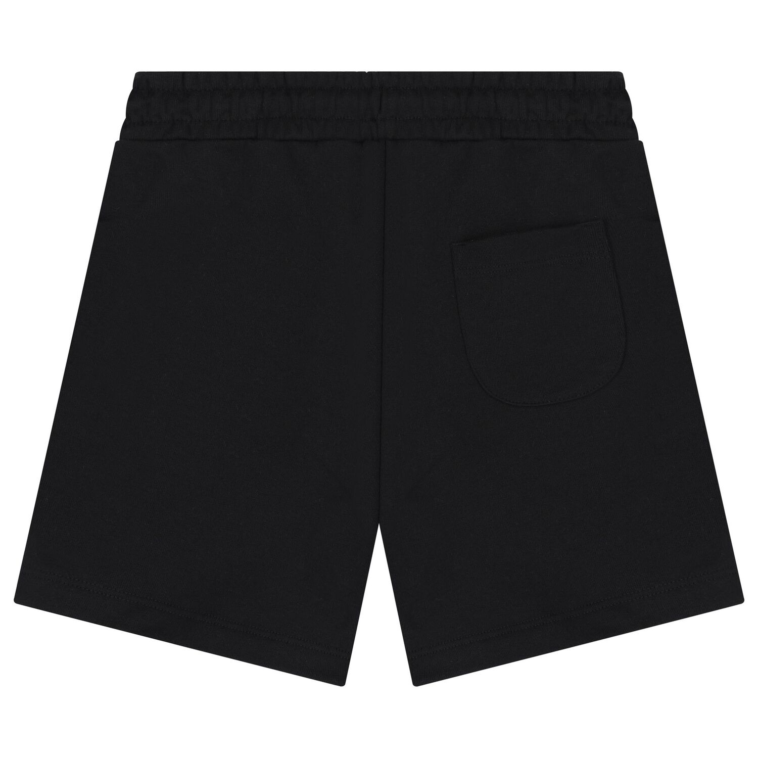 Boys Black Logo Shorts, 1, hi-res