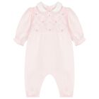 Baby Girls Pink Romper Set, 1, hi-res