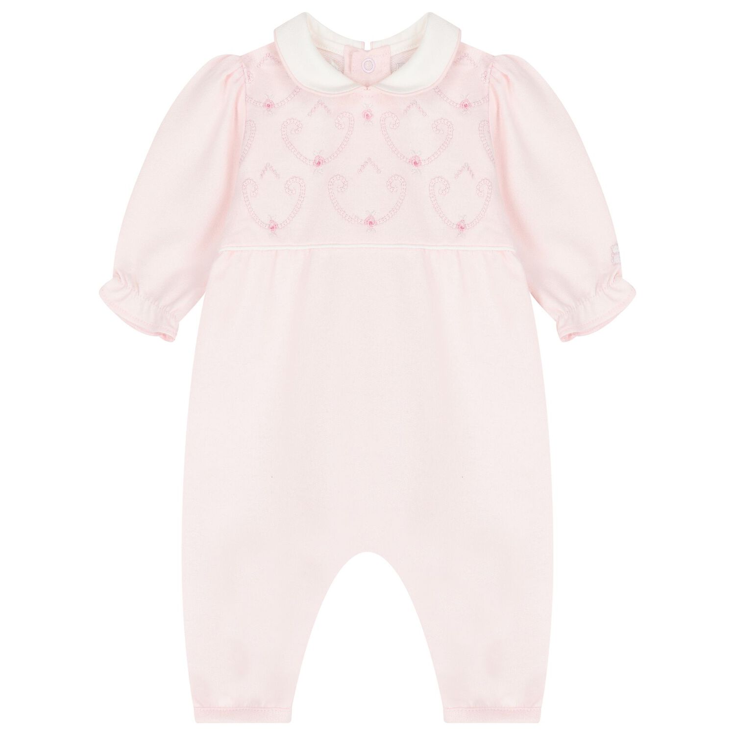 Baby Girls Pink Romper Set, 1, hi-res