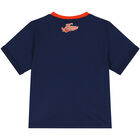 Boys Navy Blue Logo T-Shirt, 2, hi-res