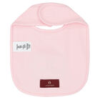 Pink & Gold Logo Baby Bib, 2, hi-res