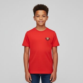 Red Teddy Bear Logo T-Shirt