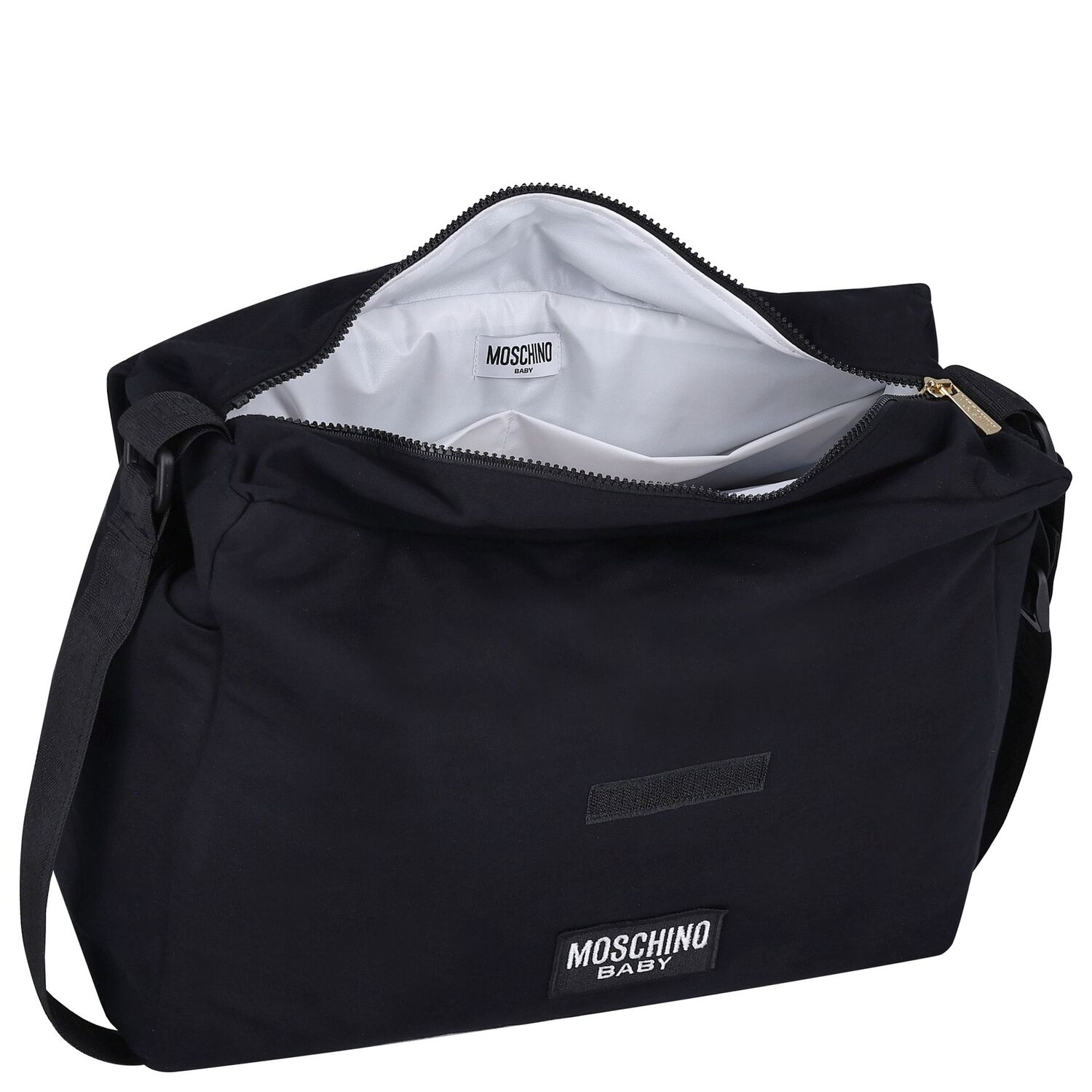 Black Teddy Bear Baby Changing Bag, 6, hi-res