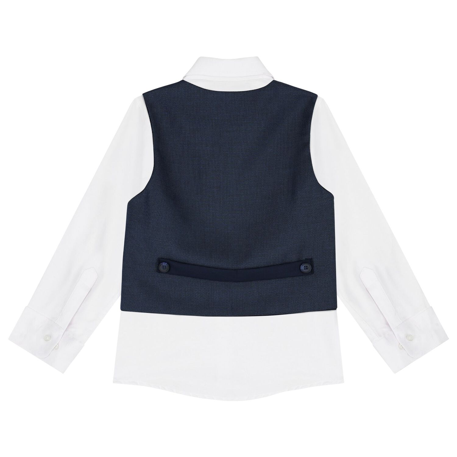 Boys Navy & White Suit Set, 1, hi-res image number null