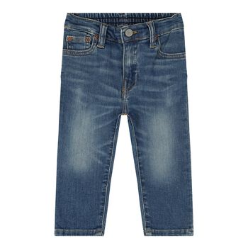 Baby Boys Blue Logo Jeans