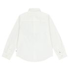 Boys White Logo Shirt, 1, hi-res
