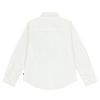 Boys White Logo Shirt