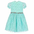 Girls Blue Special Occasion Dress, 1, hi-res