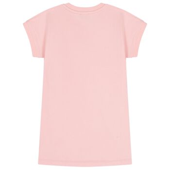 Girls Pink Logo Dress