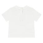 Younger Boys White & Beige Shorts Set, 1, hi-res