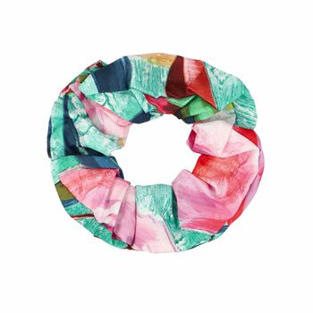 Girls Green & Pink Floral Headband 