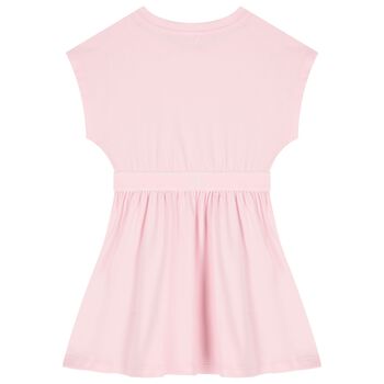 Girls Pink Logo Dress