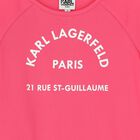 Girls Pink Logo Dress, 1, hi-res