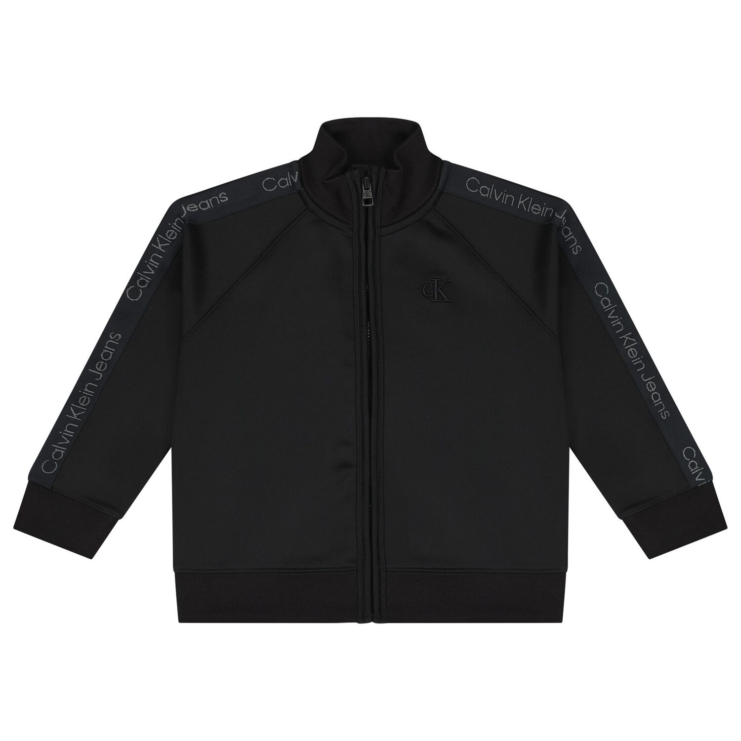Younger Boys Black Logo Tracksuit, 1, hi-res