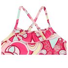Girls Pink Abstract Print Bikini, 1, hi-res