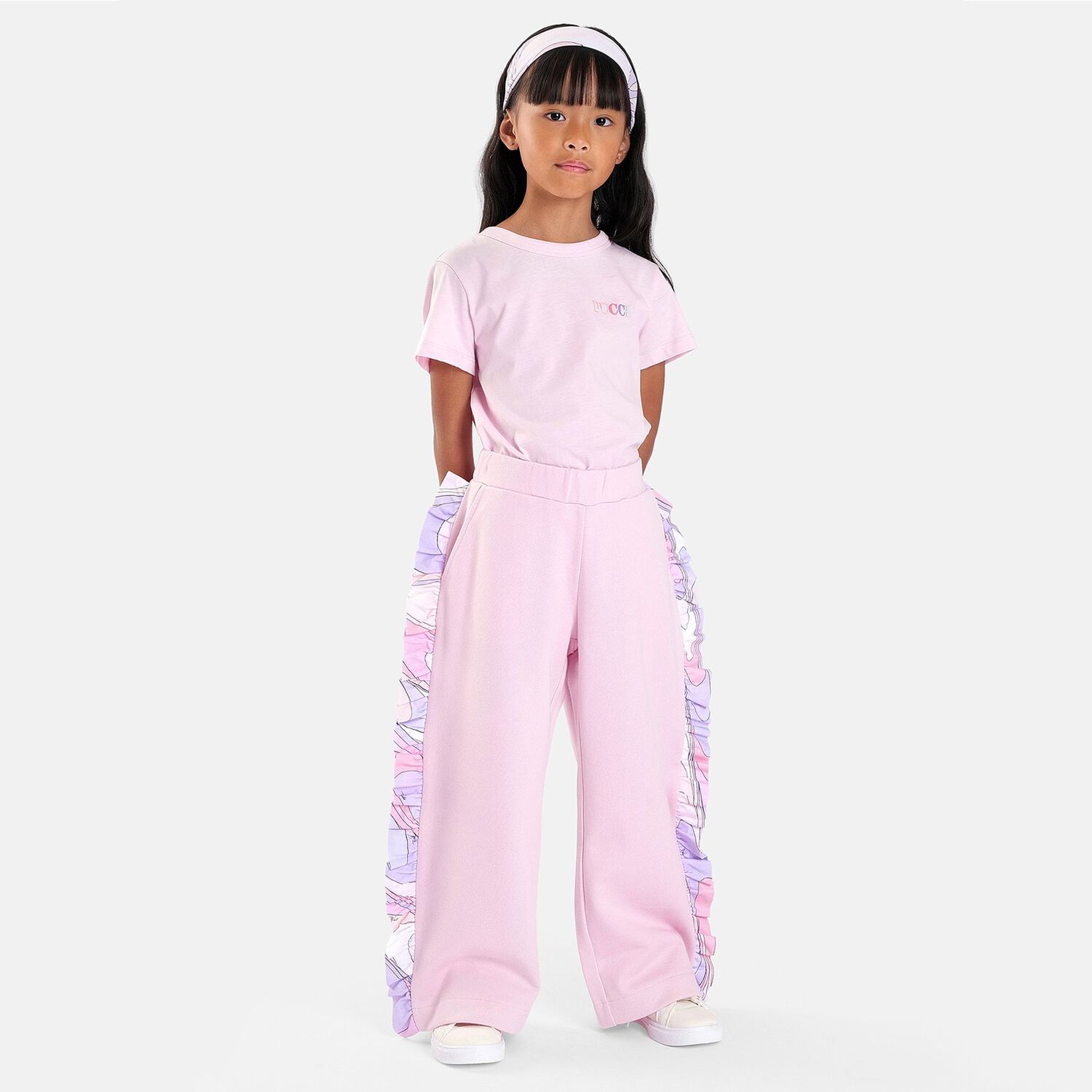 Girls Ivory Logo T-Shirt, 1, hi-res