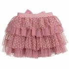 Girls Pink Tulle Skirt, 1, hi-res